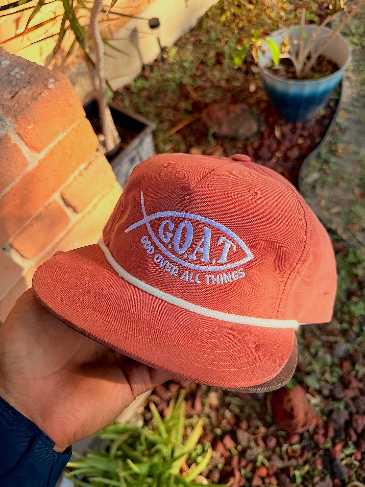 Goatfish Rope Hat (Coral)