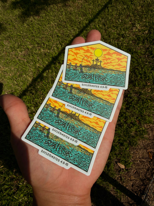 Goatfish Ecclesiastes 4:9-10 Sticker