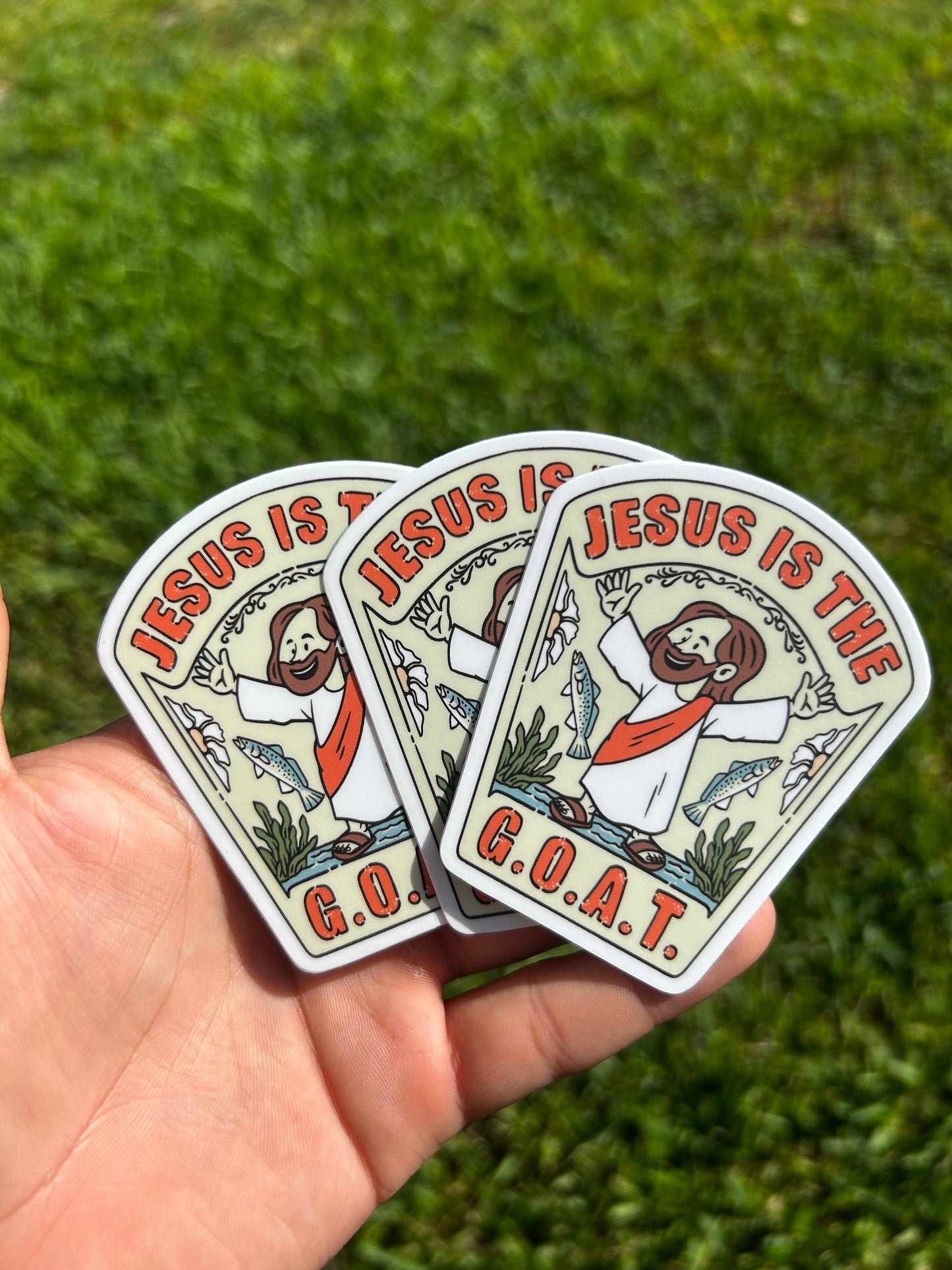 Jesus is the G.O.A.T Sticker